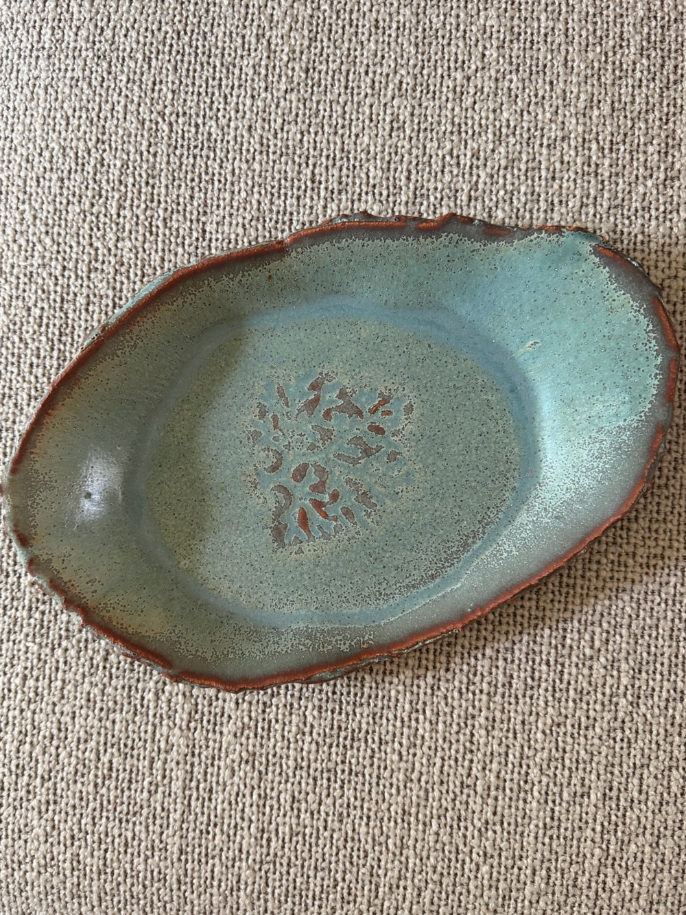 10” Vintage Artisan Pottery Dish
